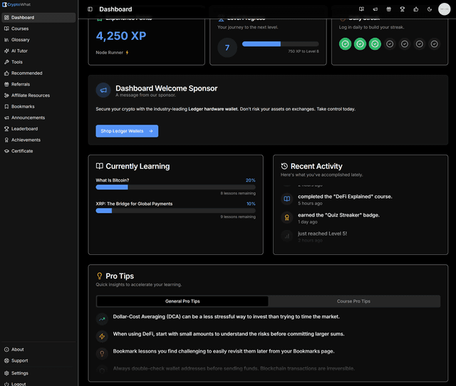 Online Education System with AI Tutor Interface