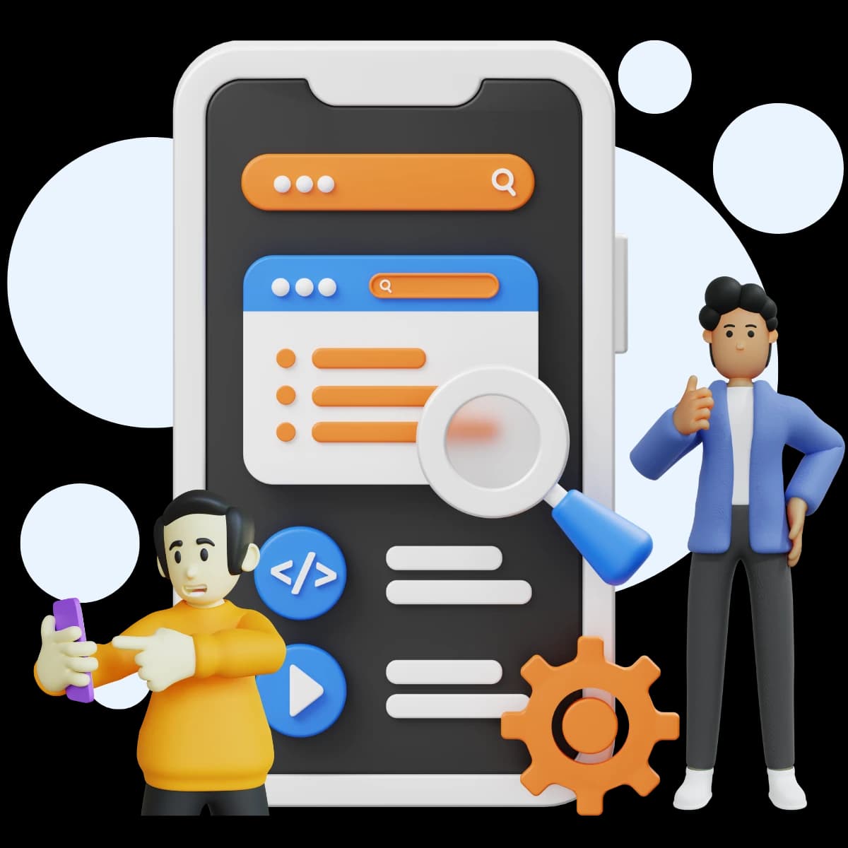 Custom web application development interface